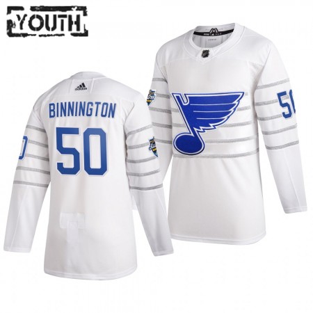 St. Louis Blues Jordan Binnington 50 Weiß Adidas 2020 NHL All-Star Trikot Authentic - Kinder
